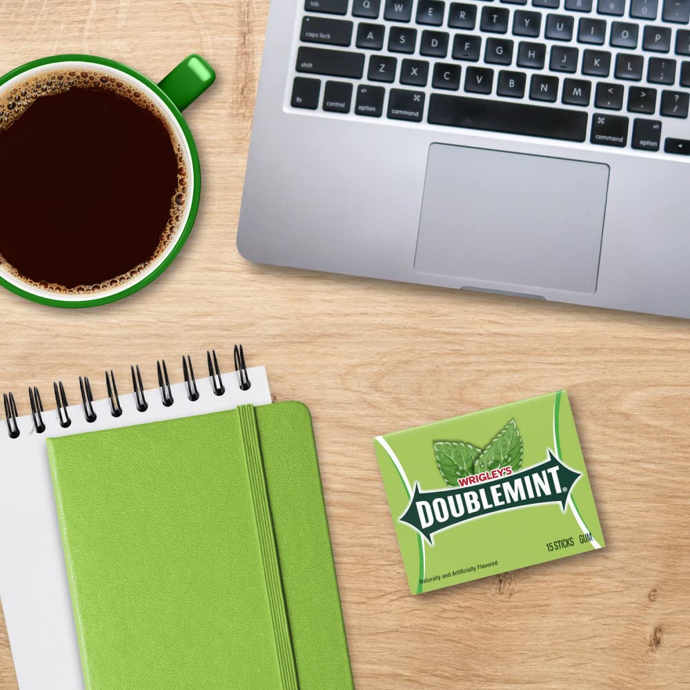 WRIGLEY'S Doublemint Chewing Gum Bulk Pack, 15 Stick Count (Pack of 3) - Gum Packs - Image 5