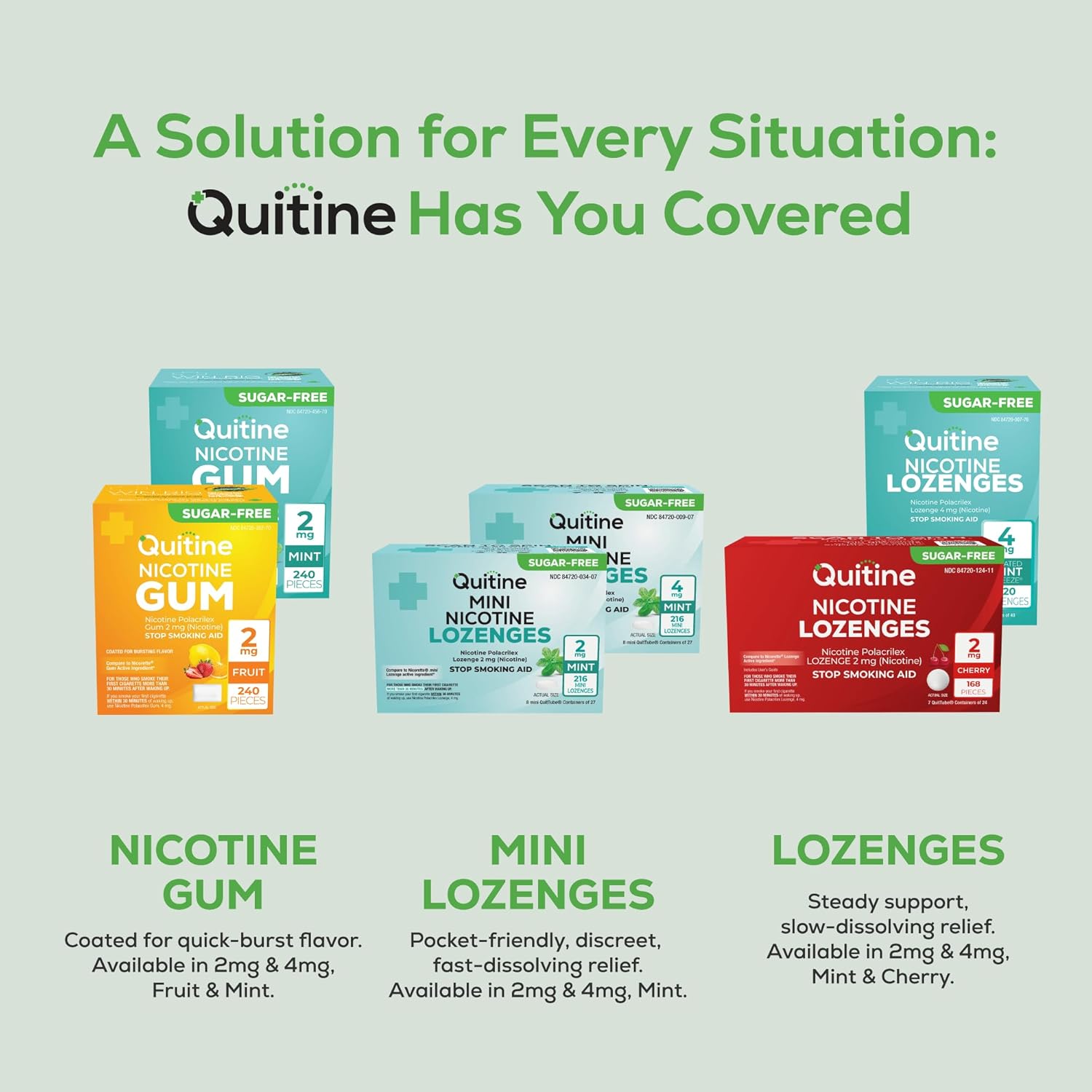 Quitine Nicotine Gum 2mg, Fruit Flavor, Stop Smoking Aid – Relieve Nicotine Cravings with Affordable NRT | Coated for Quick-Burst Flavor, 240 Count, Traditional Gum to Support Your Quit Journey - Image 6