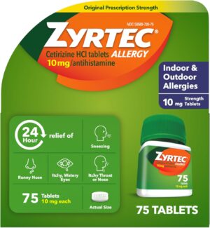 Zyrtec 24 Hour Allergy Medicine Tab...