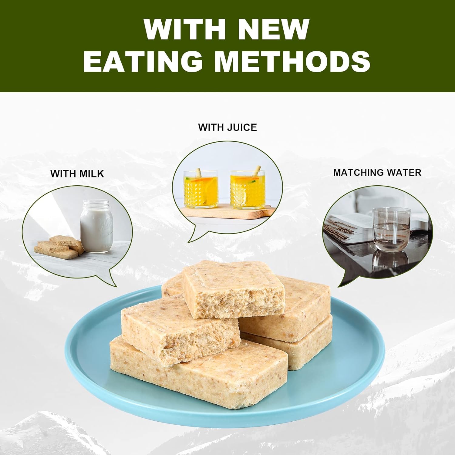 Emergency Food Rations Meal Ready To Eat, Long Self Life 18400 Calorie Survival Tabs Perfect for Camping, Hiking, Army Outdoor Disaster, 20 Pack with Tin Box - Image 6