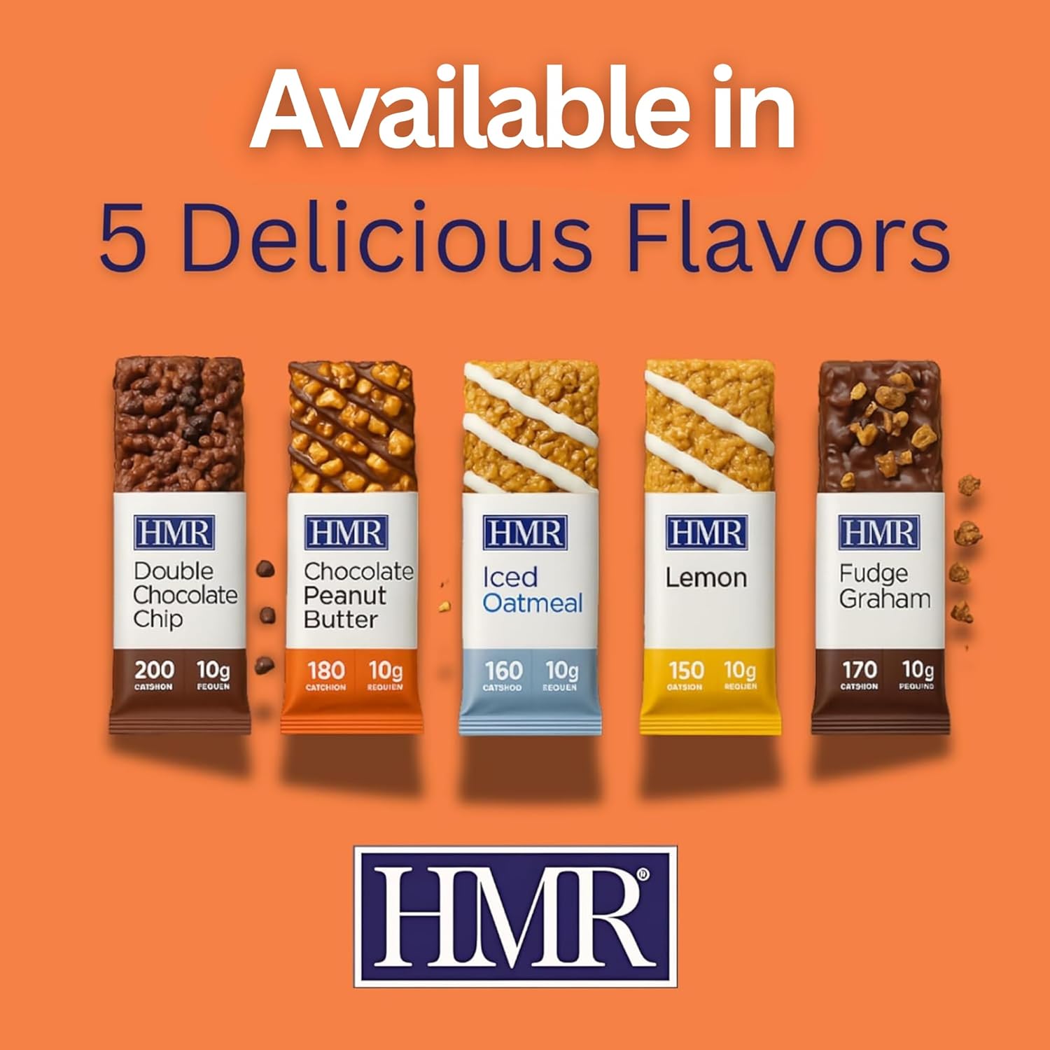 HMR Chocolate Peanut Butter Protein Bar | Nutritious Snack to Support Weight Maintenance | Low Calorie Dessert | 10g of Protein | 24 Count - Image 6