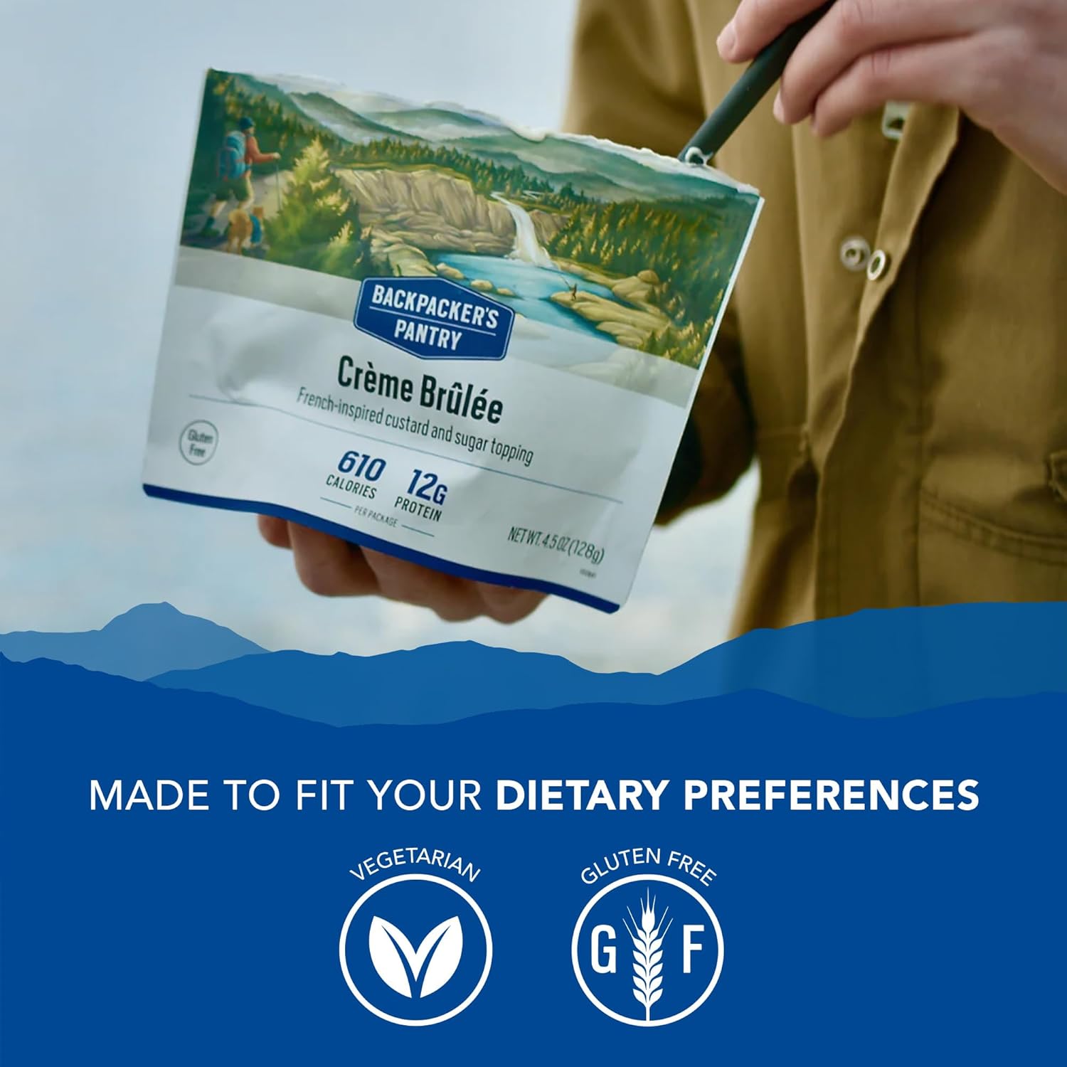 Backpacker's Pantry Creme Brulee - Freeze Dried Backpacking & Camping Food - Emergency Food - 12 Grams of Protein, Vegetarian, Gluten-Free - 1 Count - Image 5