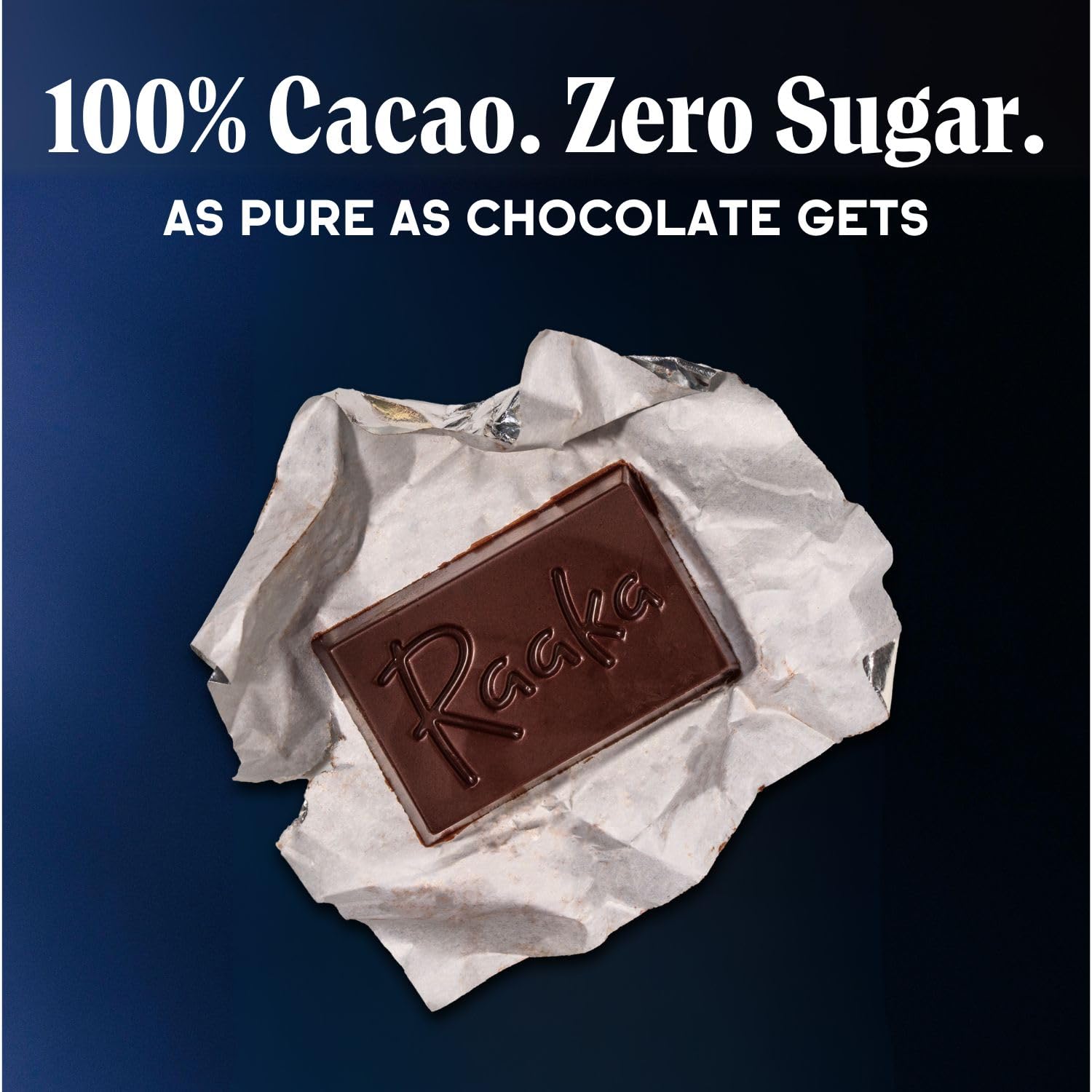 Raaka 100% Dark Chocolate Mini Bars | Unsweetened, Bitter, No Added Sugar or Artificial Sweeteners | Organic, Vegan, Gluten Free, Paleo, Kosher | Box of 30 Individually Wrapped Chocolates - Image 3