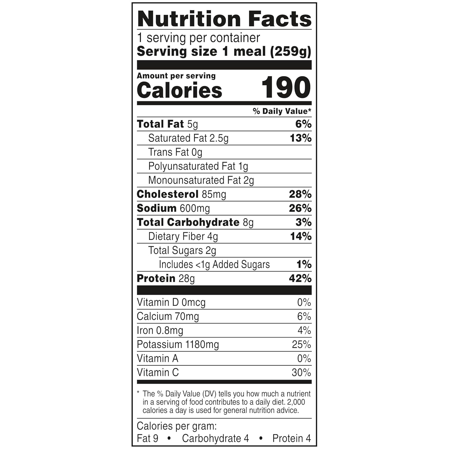 Healthy Choice Simply Steamers Grilled Chicken and Broccoli Alfredo, Convenient Microwave Meal Made With No Preservatives, Frozen Meal, 9.15 OZ Bowl - Image 2