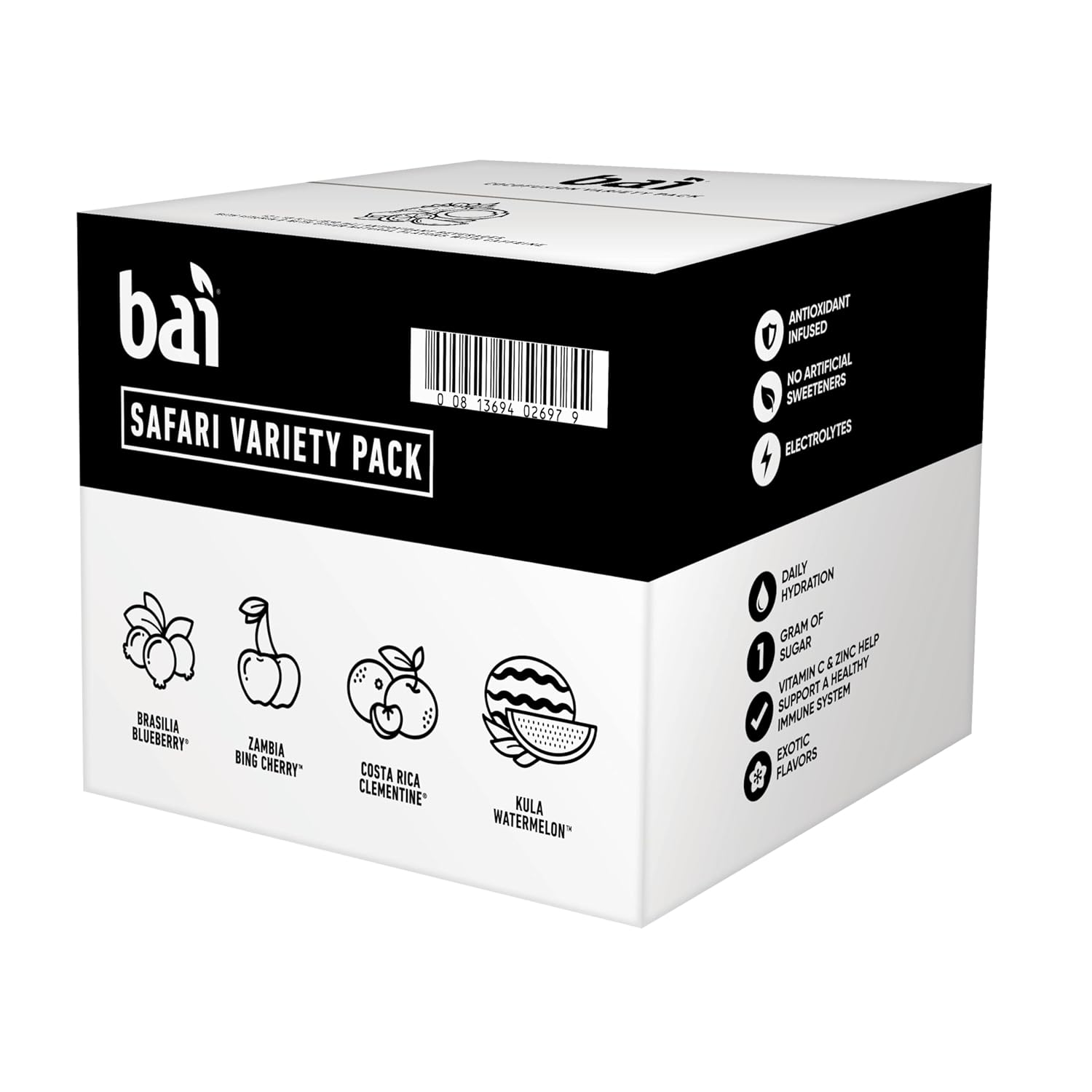 Bai Flavors Variety Pack, Antioxidant Infused Water Beverage, with Vitamin C and No Artificial Sweeteners, 18 fl oz bottles, 12 pack | Antioxidant Infused, with Vitamin C - Image 8