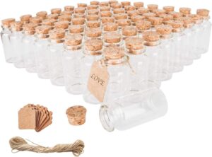 64PCS 30ml Cork Stoppers Glass Bott...