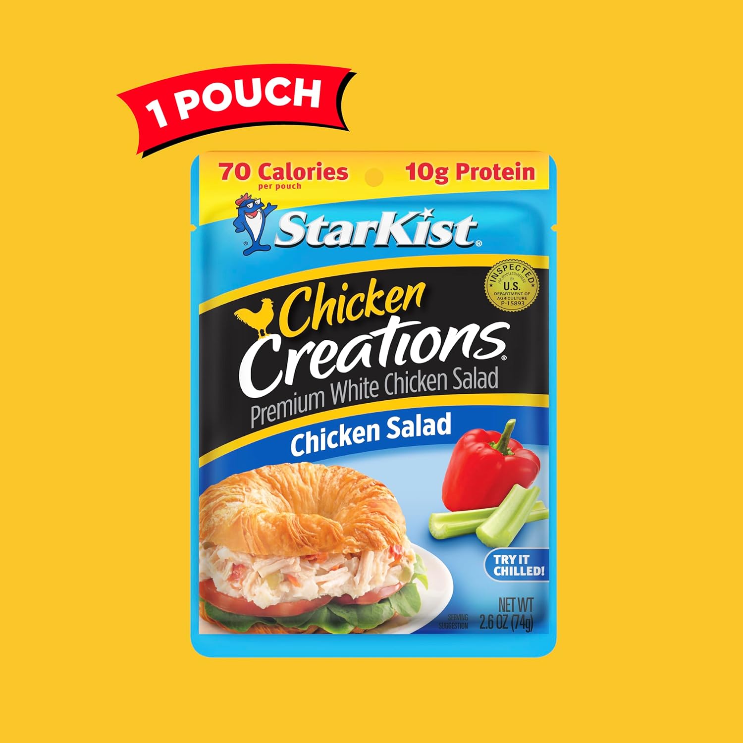 StarKist Chicken Creations, Chicken Salad, Single Serve Pouch, 2.6 oz - Image 3