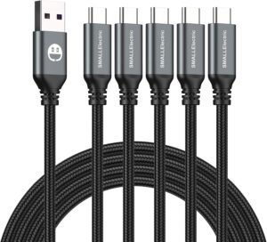 USB Type-C to A Cable 5pack 6ft Bra...