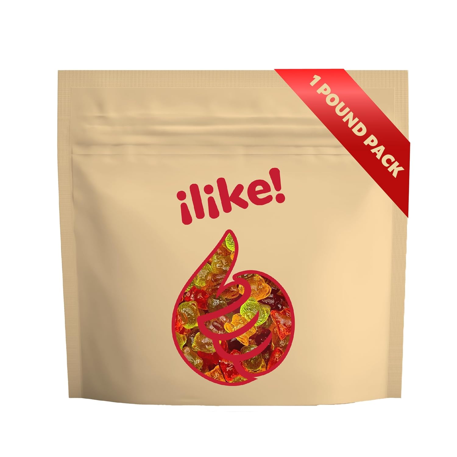 Sugar-Free Gummi Bears | 1 Pound Pack | 3D Chewy Gummy Candy | Assorted Fruit Flavors - Image 3