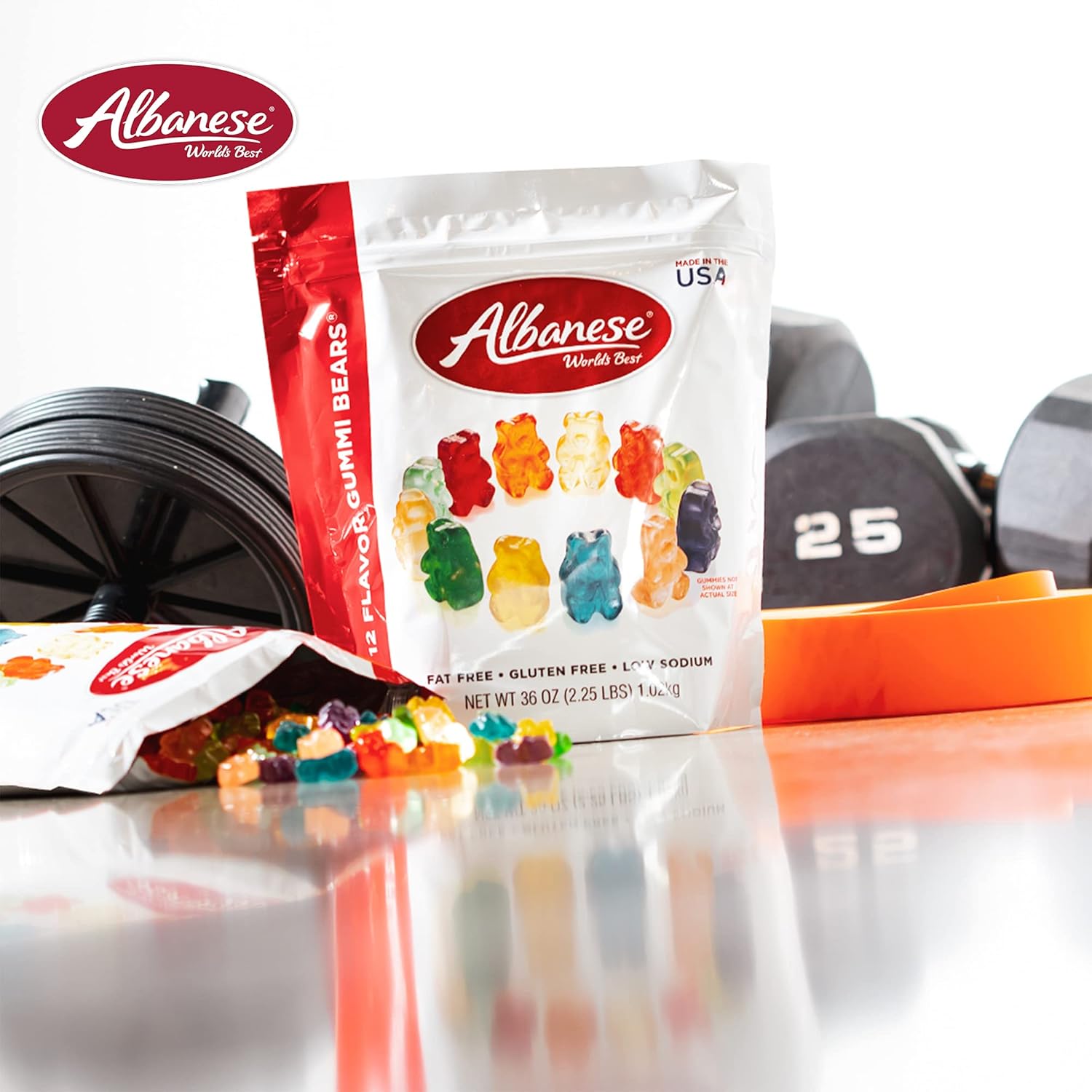 Albanese World's Best 12 Flavor Gummi Bears, 36oz Bag of Candy, Soft & Chewy Candy Snacks, Fruity Flavor Assortment - Image 5