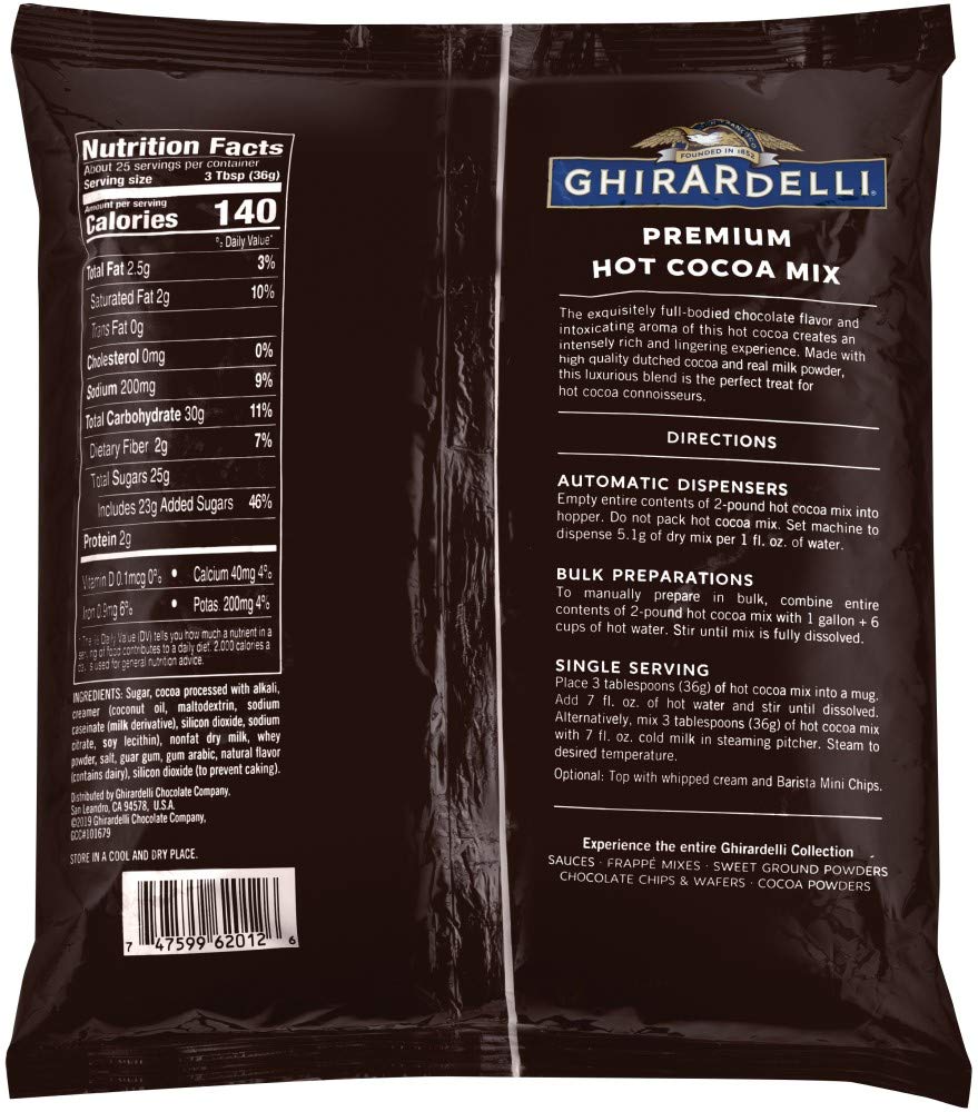 Ghirardelli Chocolate Premium Indulgence Hot Cocoa Mix, 32 Ounce Package - Image 2