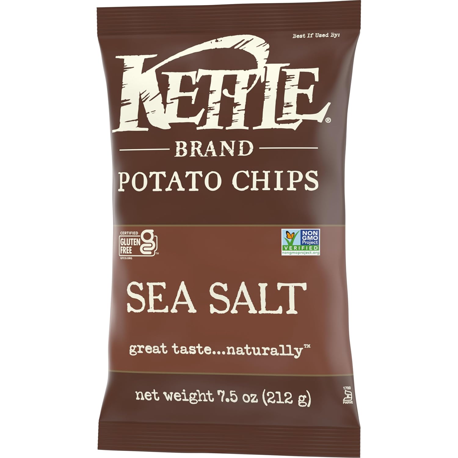 Kettle Brand Sea Salt Kettle Potato Chips, Gluten-Free, Non-GMO, 7.5 oz Bag - Image 8
