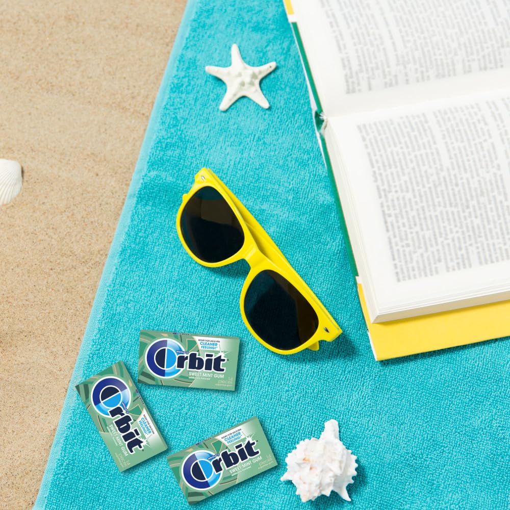 Orbit Sweet Mint Sugar Free Chewing Gum Travel Essentials - 3 Ct Pack - Image 6