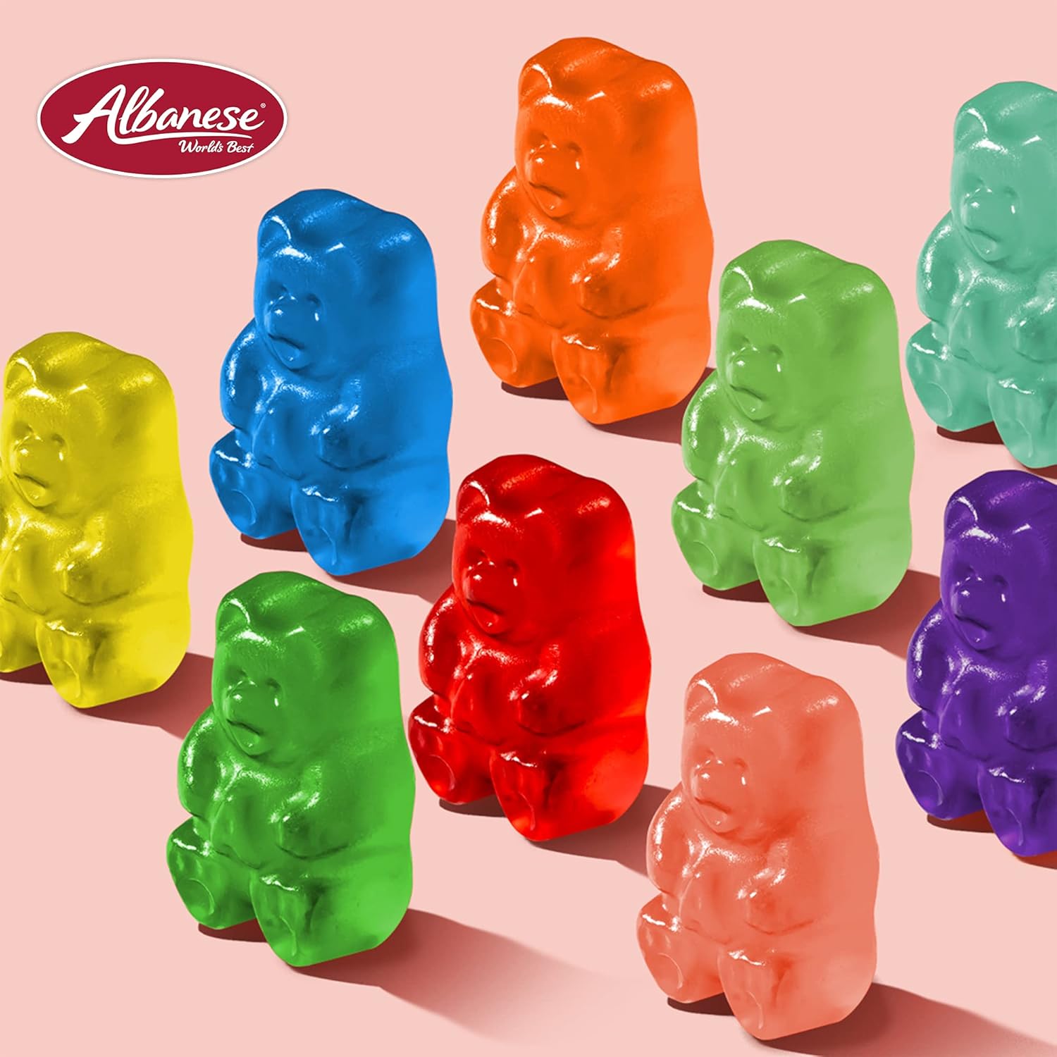 Albanese World's Best 12 Flavor Gummi Bears, 36oz Bag of Candy, Soft & Chewy Candy Snacks, Fruity Flavor Assortment - Image 8