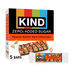 KIND ZERO Added Sugar Bars, Peanut ...