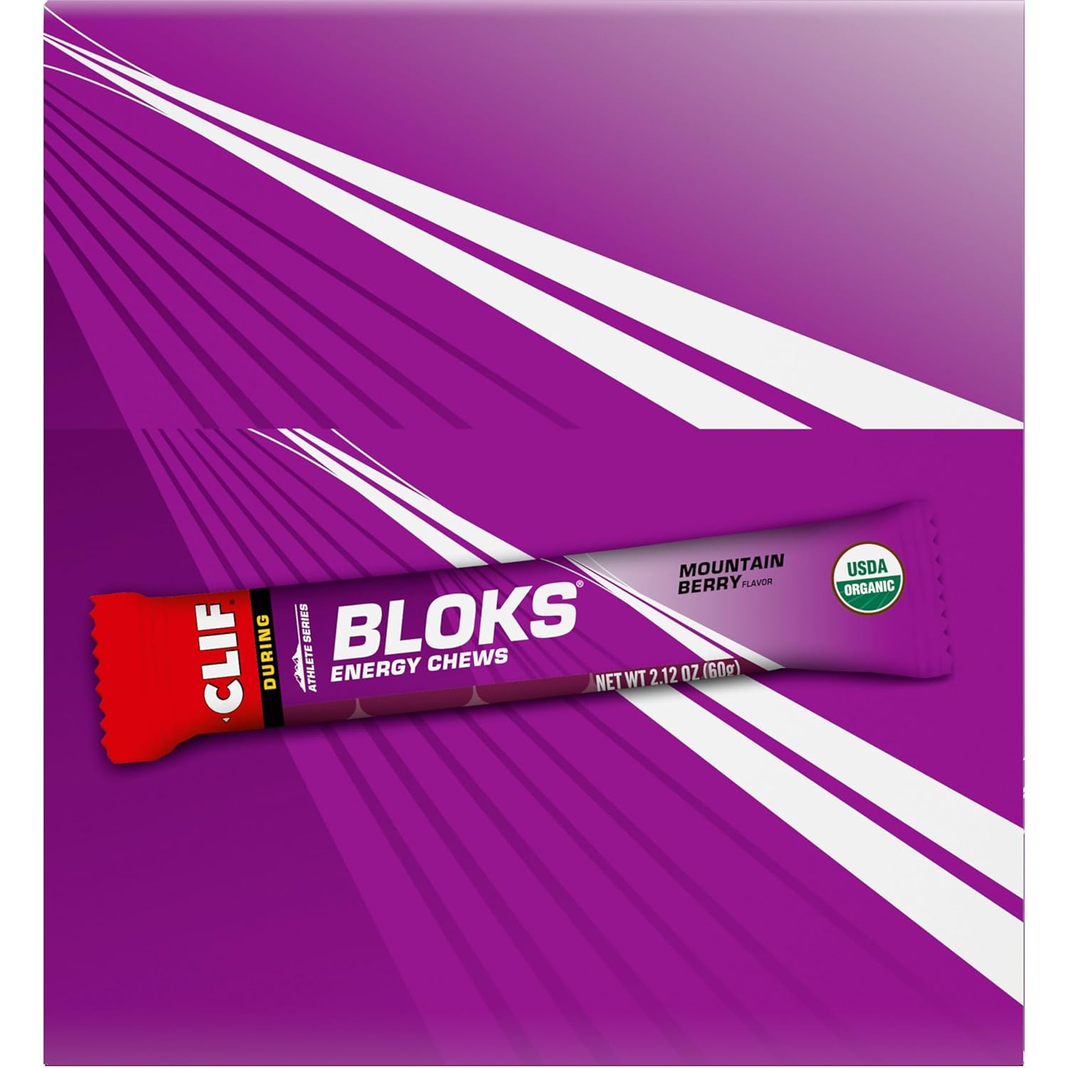 CLIF BLOKS - Mountain Berry Flavor - Energy Chews - Non-GMO - Plant Based - Fast Fuel for Cycling and Running - Quick Carbohydrates and Electrolytes - 2.12 oz. (18 Count) - Image 15