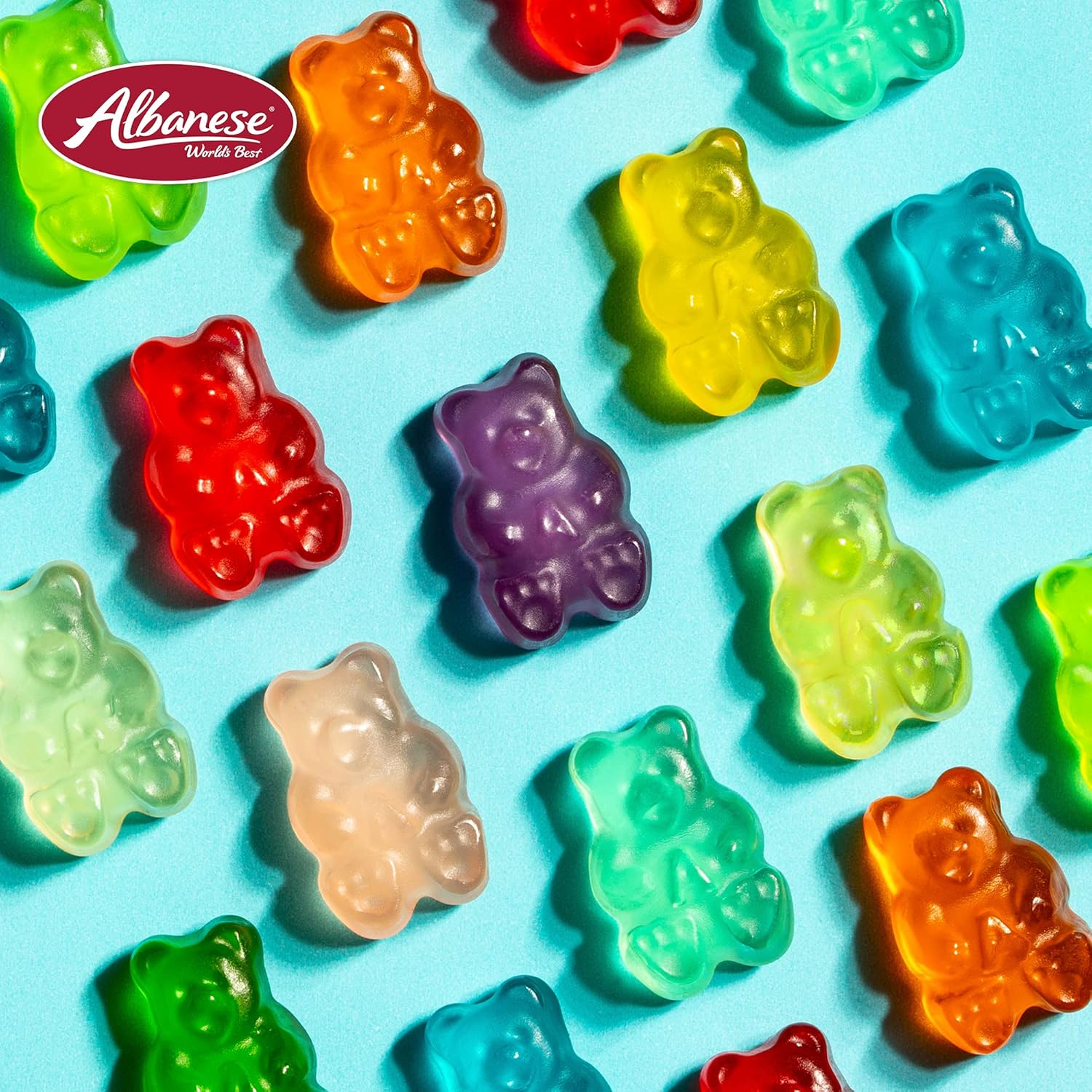 Albanese World's Best 12 Flavor Gummi Bears, 36oz Bag of Candy, Soft & Chewy Candy Snacks, Fruity Flavor Assortment - Image 9
