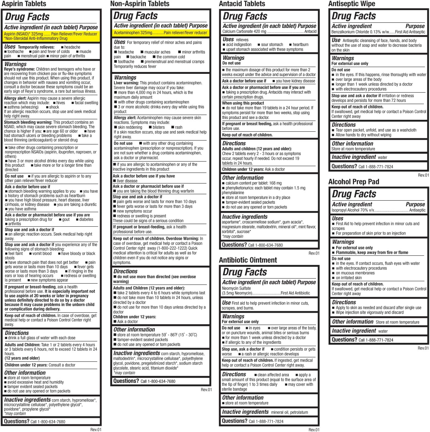 Be Smart Get Prepared 180 Piece First Aid Kit: Clean, Treat, Protect Minor Cuts, Scrapes. Home, Office, Car, School, Business, Travel, Emergency, Survival, Hunting, Outdoor, Camping & Sports, FSA HSA - Image 9