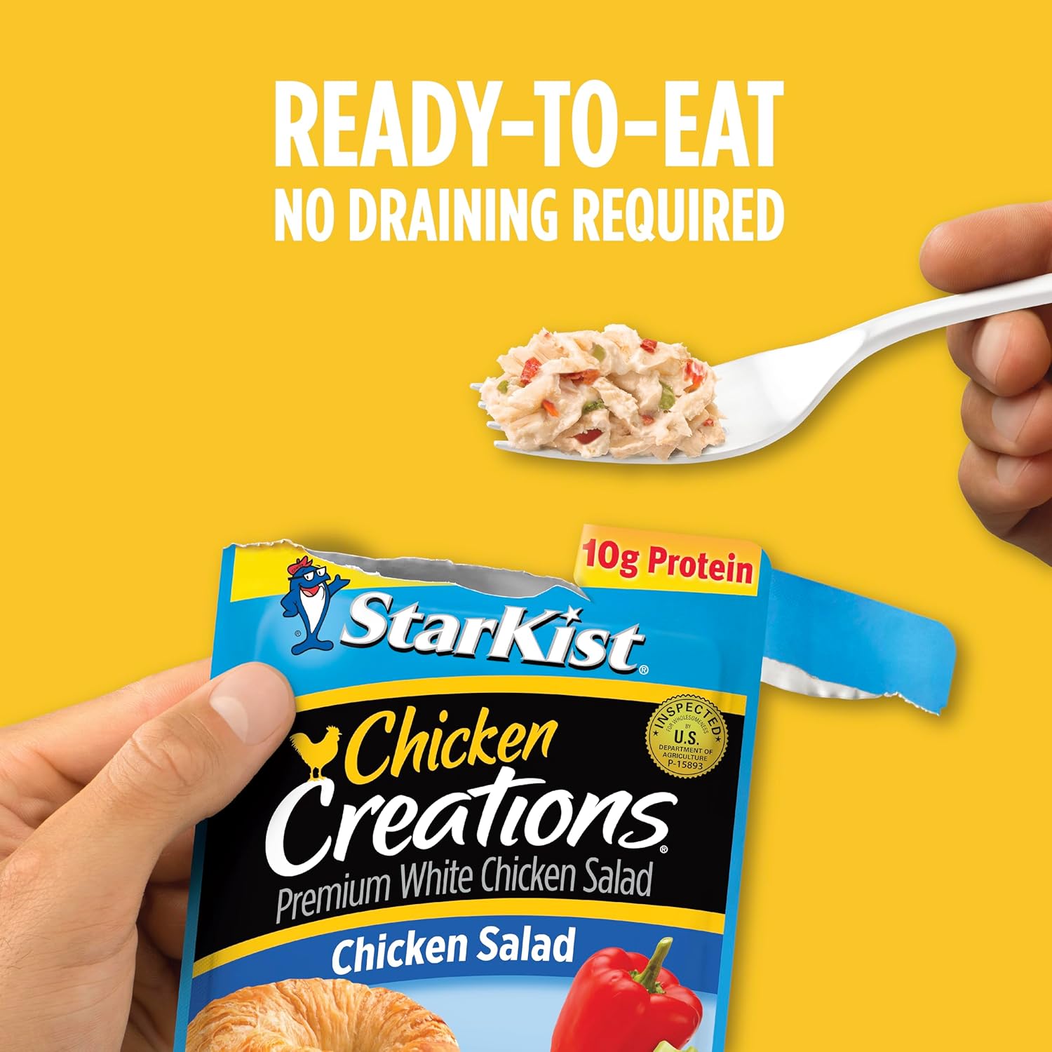 StarKist Chicken Creations, Chicken Salad, Single Serve Pouch, 2.6 oz - Image 4