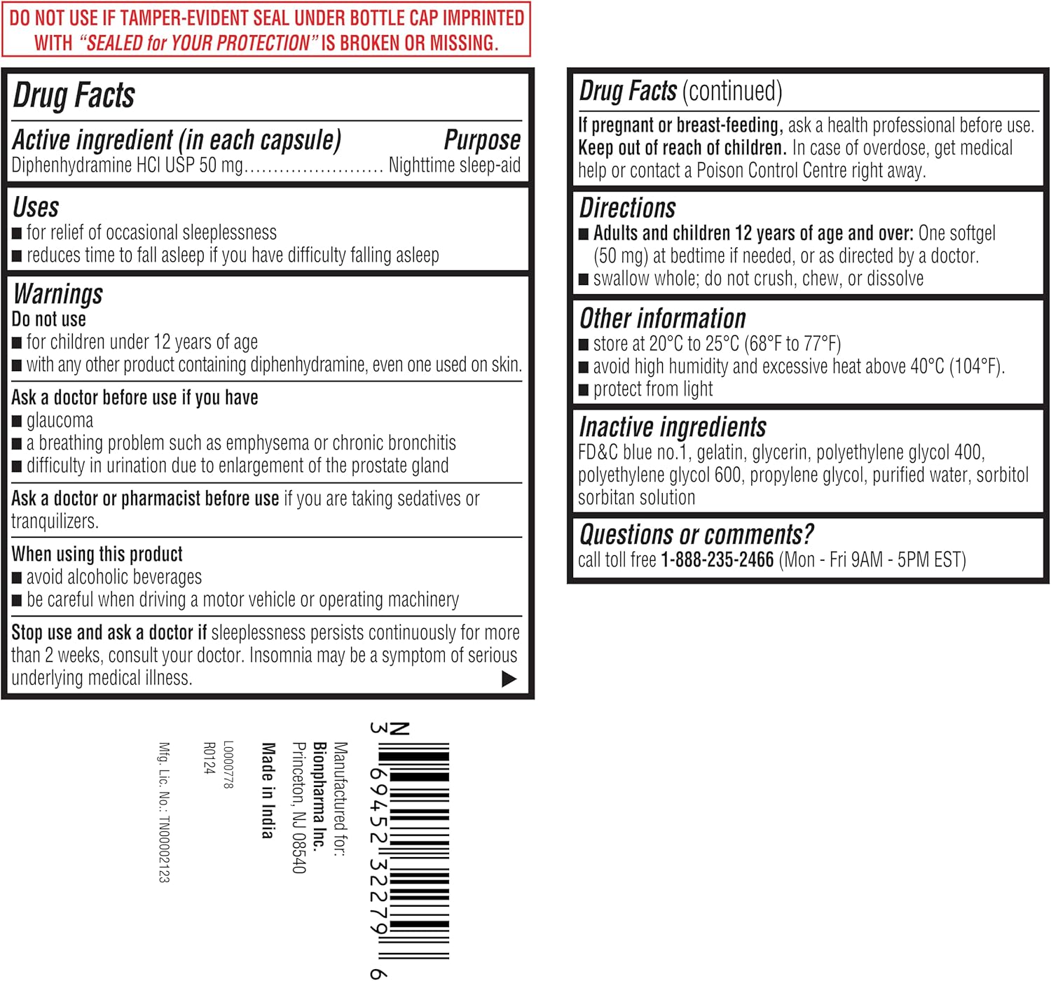 A+Health Nighttime Sleep Aid Diphenhydramine 50mg Softgels, Maximum Strength, 160 Count - Image 5