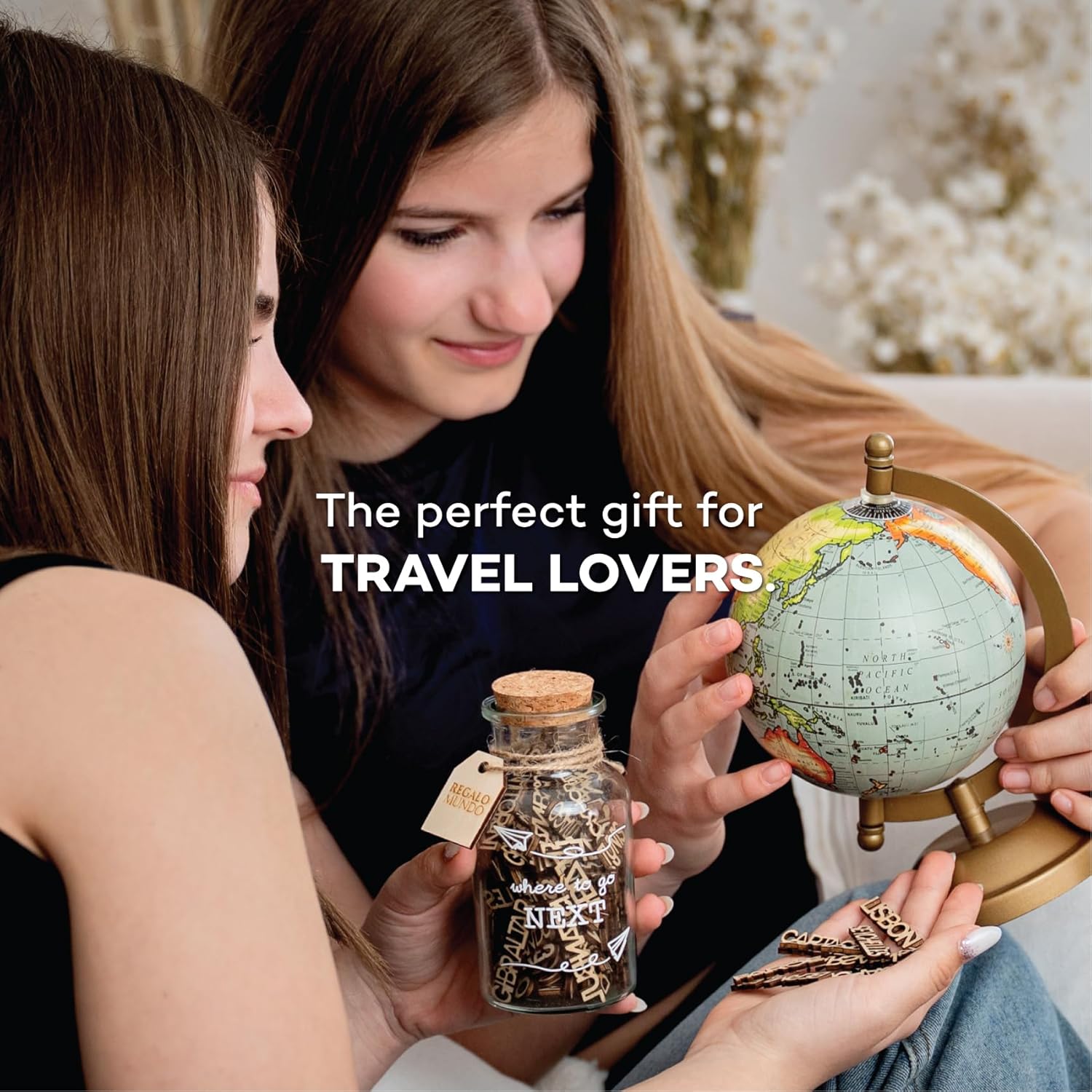 Where to Go Next – Travel Destination Jar | Eco-Friendly Travel Gift for Travelers, Couples & Adventurers | 100 Wooden Carved Places to Visit - Image 3