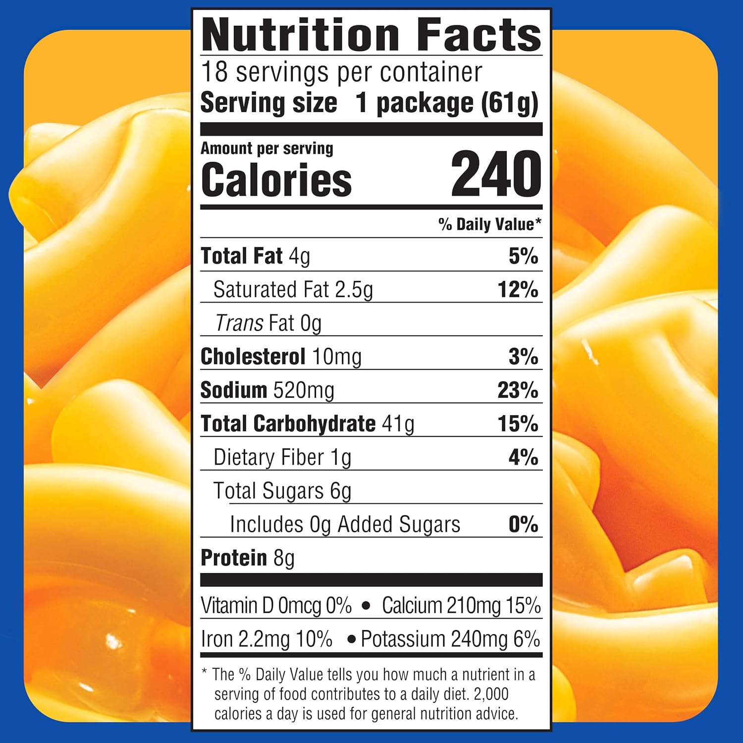 Kraft Easy Mac and Cheese, 18 Packets, for Easy Dinner or Dinner Sides, Original Flavor, No Artificial Flavors, Preservatives or Dyes, 38.7 oz - Image 2