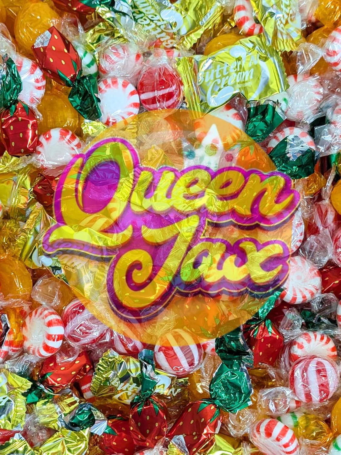 Bulk Hard Candy Individually Wrapped - 1 lb Hard Candy Mix, Perfect for Parties, Holidays, and Candy Bowls - Peppermint Candy, Butterscotch Candy, Cinnamon Disks, Fruit Hard Candy, and More - Image 3
