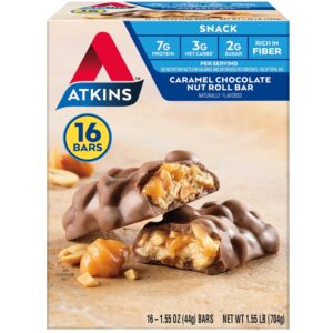 Atkins Caramel Chocolate Nut Roll S...