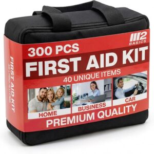 M2 BASICS Premium First Aid Kit, 30...
