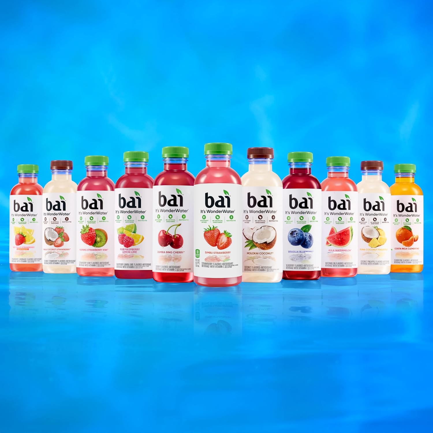 Bai Flavors Variety Pack, Antioxidant Infused Water Beverage, with Vitamin C and No Artificial Sweeteners, 18 fl oz bottles, 12 pack | Antioxidant Infused, with Vitamin C - Image 5