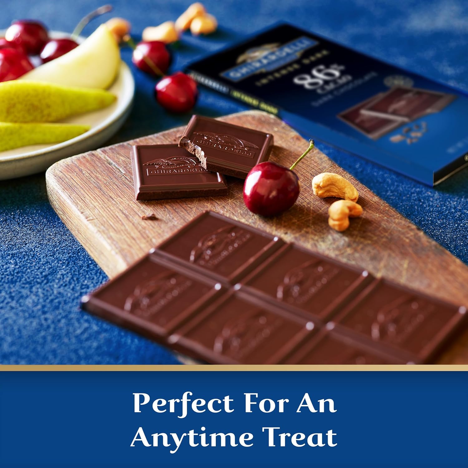 GHIRARDELLI Intense Dark 86% Cacao Chocolate Bar, 3.17 oz – Bold Extra Dark Chocolate with Rich Cocoa Notes - Image 7