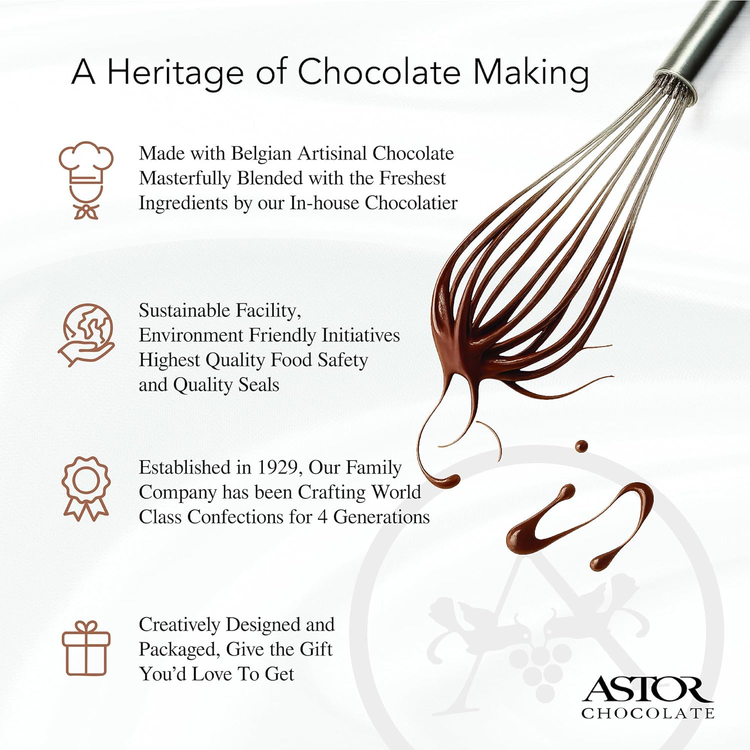 Vegan Chocolate by Astor Chocolate, 56% Cacao Dark Chocolate and Sea Salt Gift Set, Dairy Free Chocolates, Non GMO, Gluten Free, Gourmet Candy, Kosher, Assorted 4 Bars - Image 5