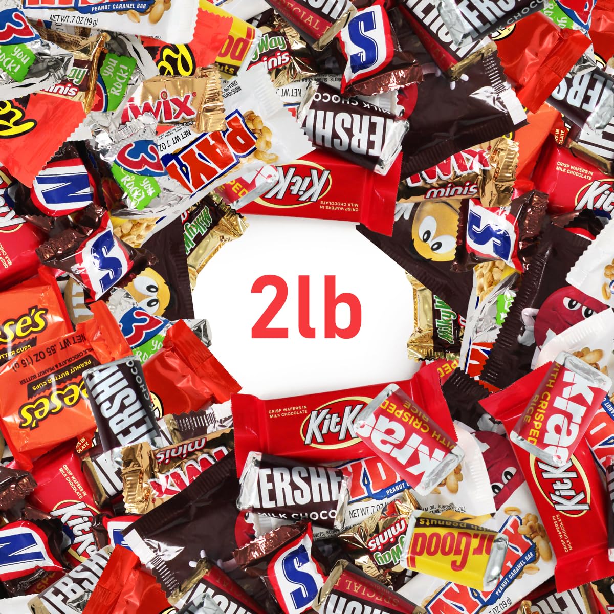 Assorted Chocolate Candy Mix - Individually Wrapped Chocolates - 2lb Bulk Variety Pack for Snacking, Sharing, and Gifting - Ideal for Home, Office, and Events - Image 3