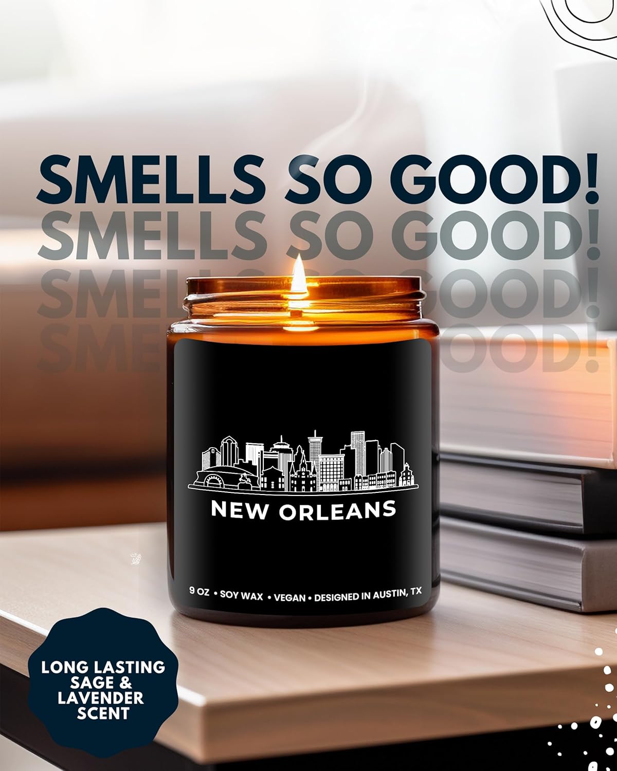 New Orleans Candle, Best of New Orleans Gifts for Men & Women, Thoughtful City Themed Gifts, Unique Souvenir Gift Ideas for Moving Away, Home Sick, Birthday, Christmas, New Home, Gift-Ready - Image 5