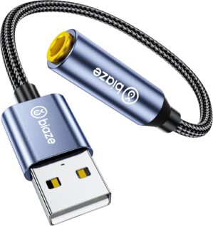 USB to 3.5mm Jack Audio Adapter, Ex...