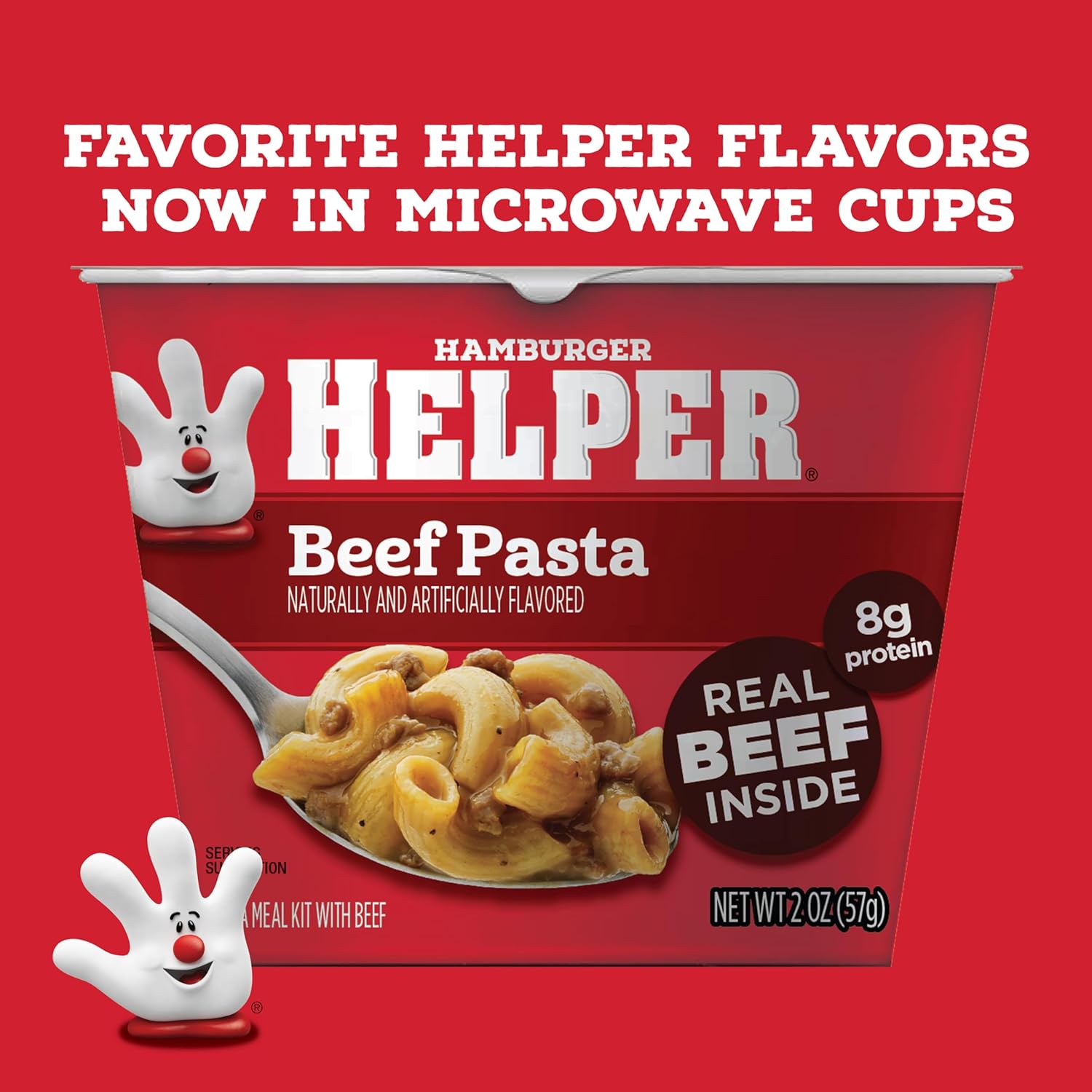 Hamburger Helper Beef Pasta Microwave Cup (2 oz - 6 Pack) No Artificial Flavors, Ready in 4 Minutes, Quick Meals for Midweek Dinners, Busy Evenings & Families On-the-Go - Image 6