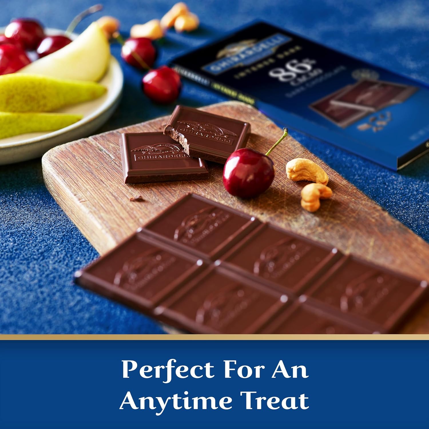 GHIRARDELLI Intense Dark 86% Cacao Chocolate Bar, 3.17 oz – Bold Extra Dark Chocolate with Rich Cocoa Notes - Image 5