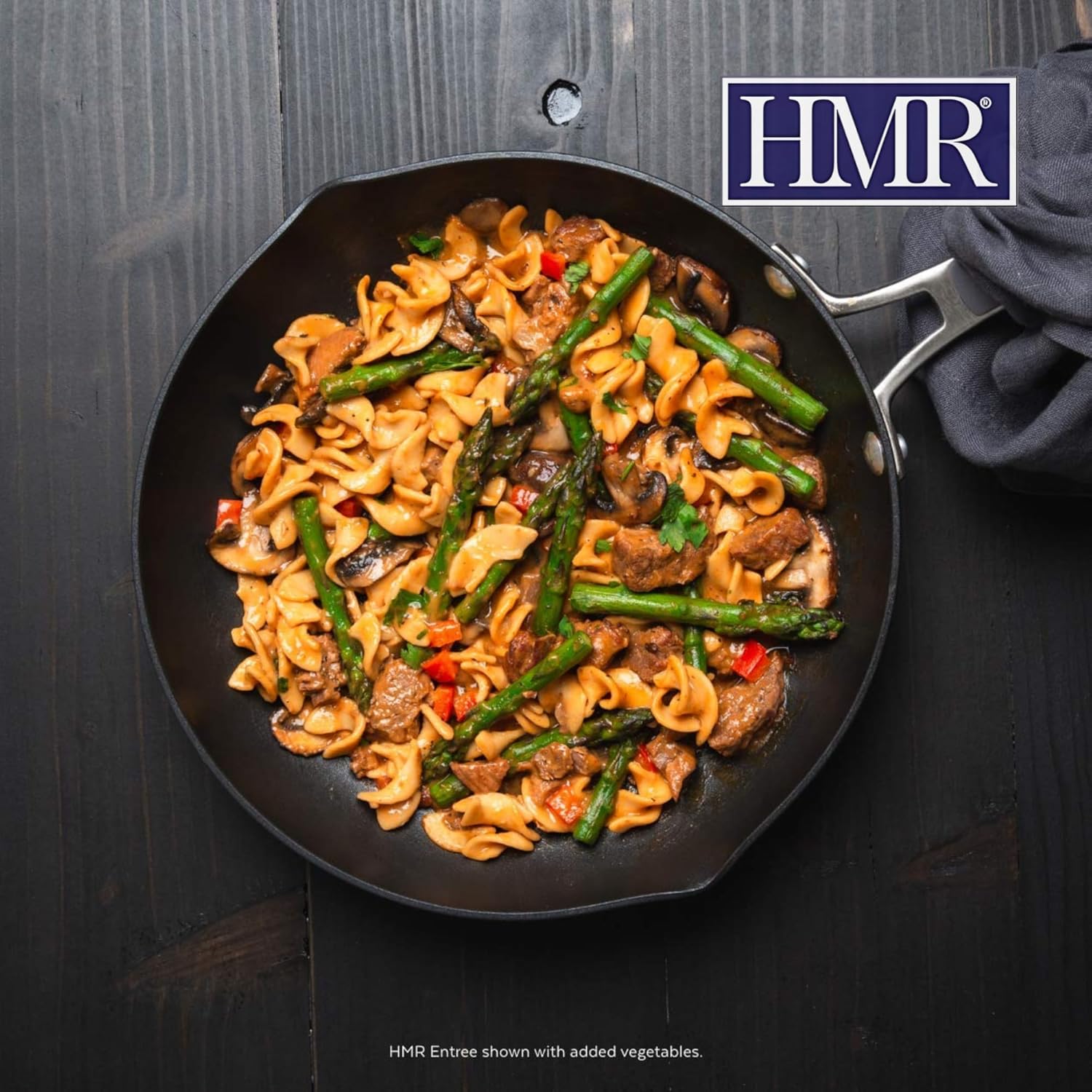 HMR Beef Stroganoff with Noodles Entrée | Pre-packaged Lunch or Dinner | Ready to Eat | 19g of Protein | Low Calorie Food | 8oz Serving per Meal | Pack of 6 - Image 7