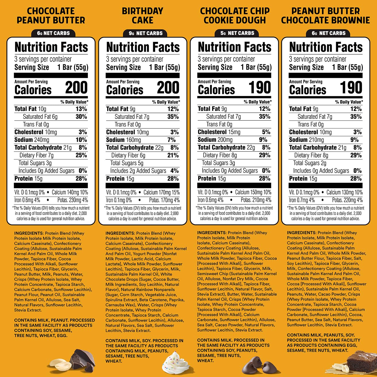 JUNKLESS Protein Bars - 12 Bar Variety Pack - 15g Protein, High Fiber, Gluten Free, Meal Replacement - Delicious, Indulgent, Satisfying, Healthy Snack for Energy - Image 2