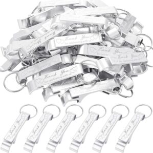 Dandat 100 Pcs Bottle Opener Keycha...