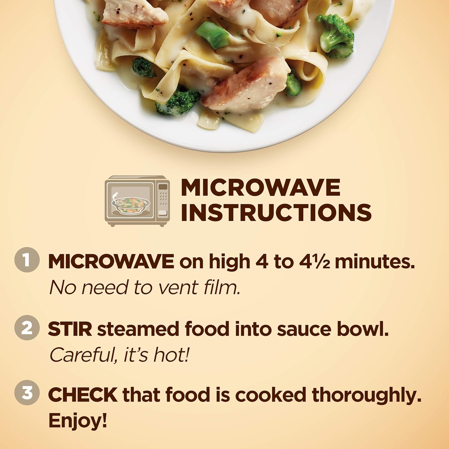 Healthy Choice Café Steamers Chicken Fettuccini Alfredo Frozen Meal, 10 oz. - Image 5