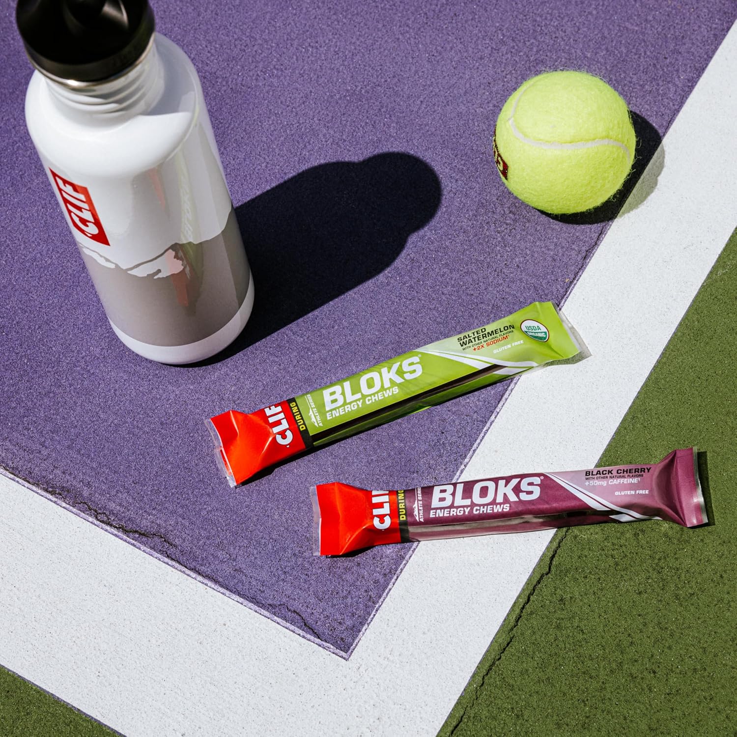 CLIF BLOKS - Mountain Berry Flavor - Energy Chews - Non-GMO - Plant Based - Fast Fuel for Cycling and Running - Quick Carbohydrates and Electrolytes - 2.12 oz. (18 Count) - Image 5