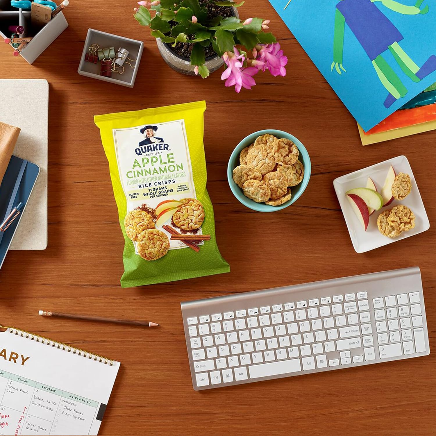 Quaker Rice Crisps, Gluten Free, 4 Flavor Sweet and Savory Variety Mix, Single Serve, 30 count - Image 4