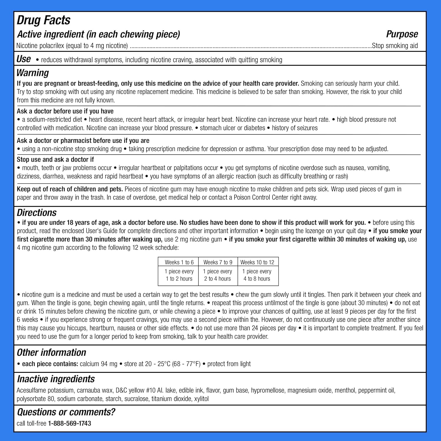 Nicorette 4 mg Nicotine Gum to Help Quit Smoking with Behavioral Support Program - White Ice Mint Flavored Stop Smoking Aid, 20 Count - Image 8