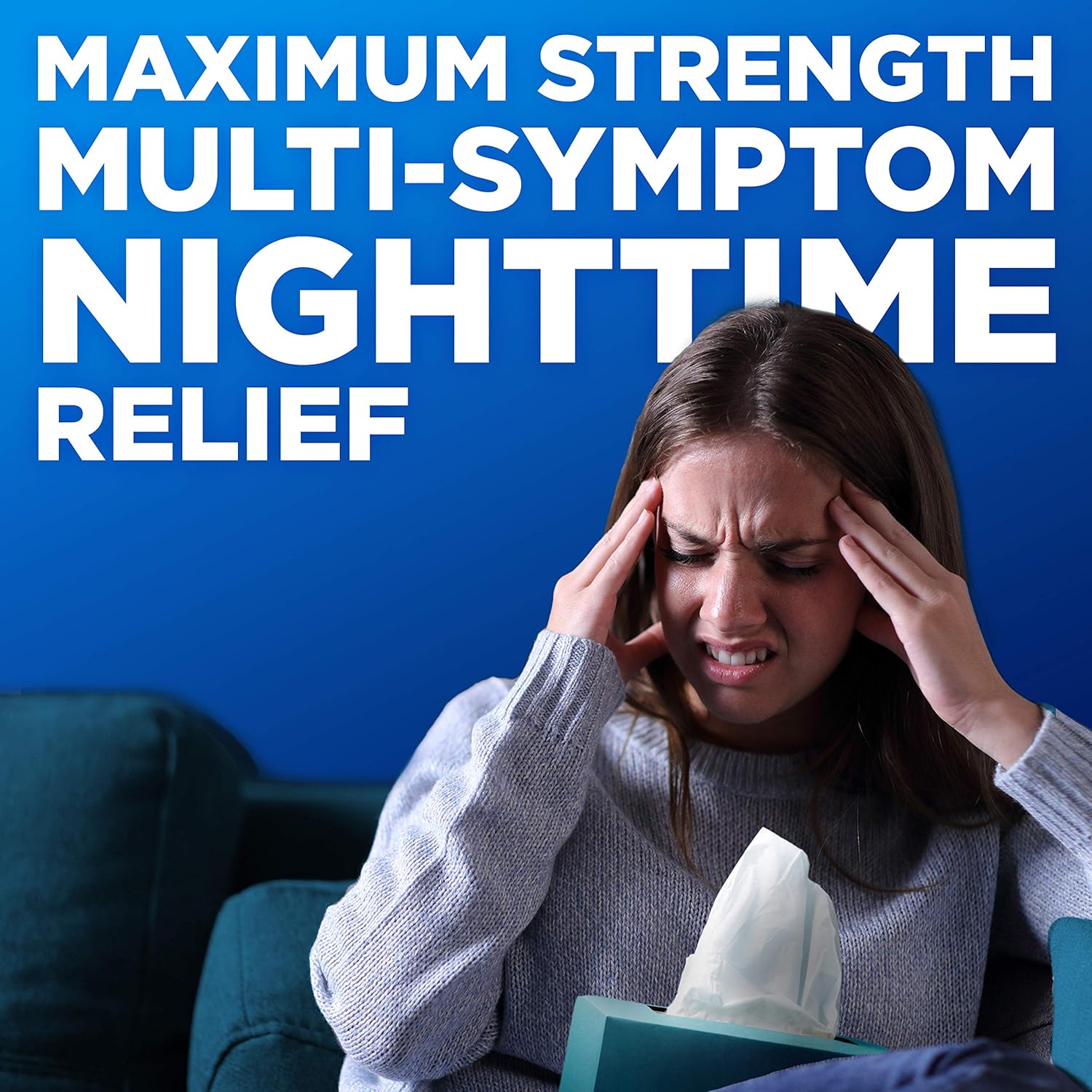 Amazon Basic Care Vapor Ice Day and Night Severe Cold and Flu Relief Caplets, Maximum Strength Medicine, Combo Pack, 48 Count - Image 6