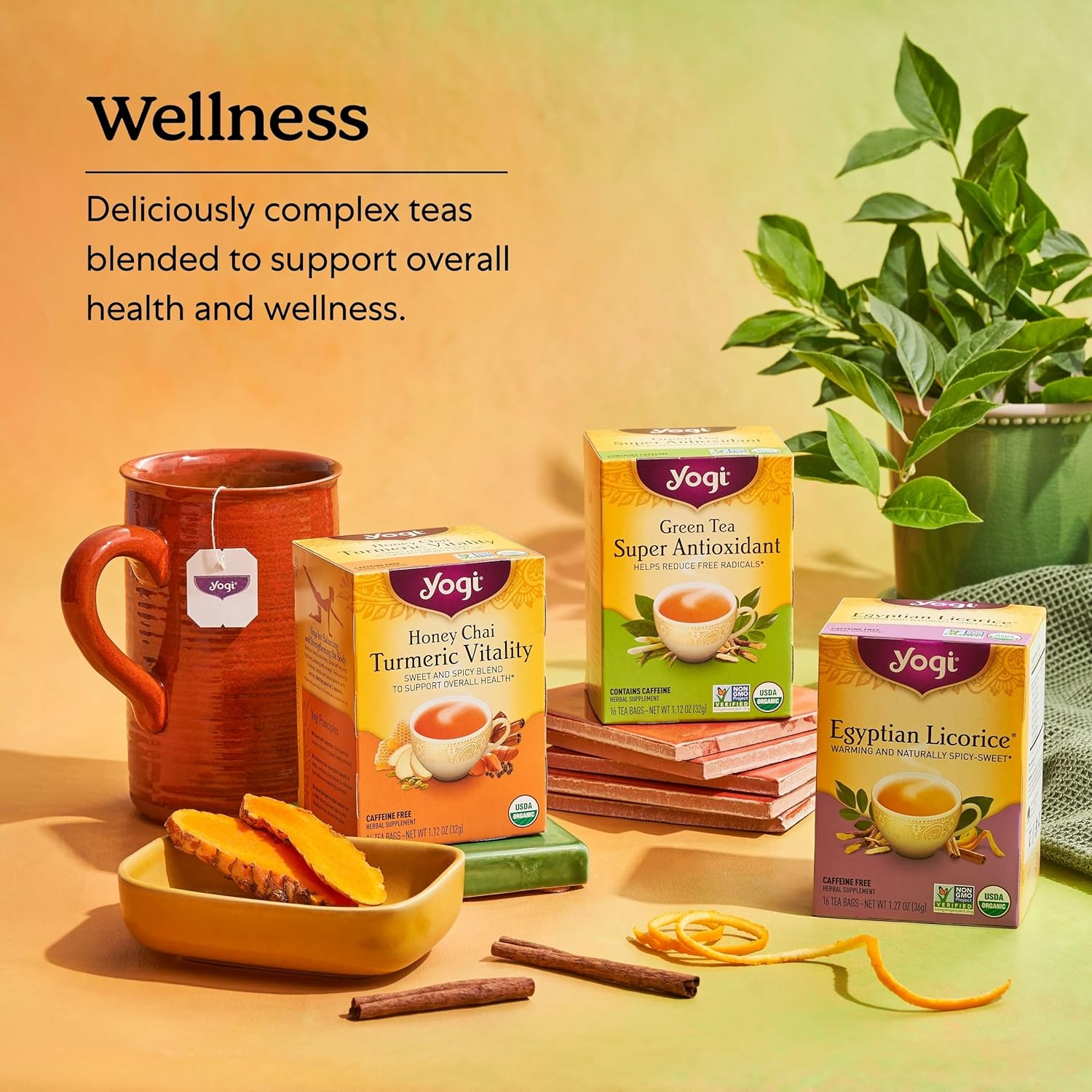 Yogi Tea - Green Tea Pure Green Decaf (6 Pack) - Supports Vitality - 96 Tea Bags - Image 5