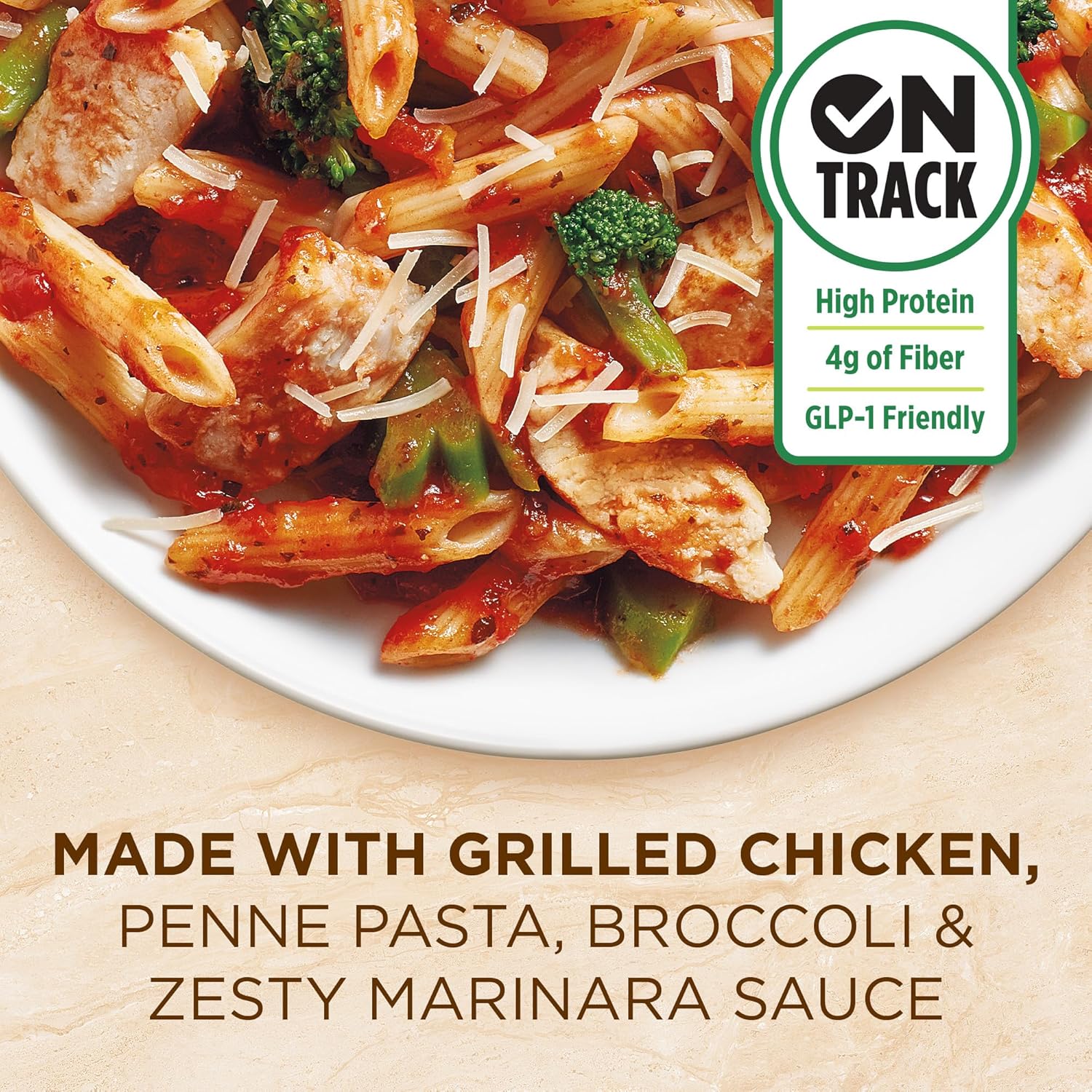 Healthy Choice Cafe Steamers Grilled Chicken Marinara with Parmesan, Convenient Microwave Meal Made With No Preservatives, Frozen Meal, 9.5 OZ Bowl - Image 4