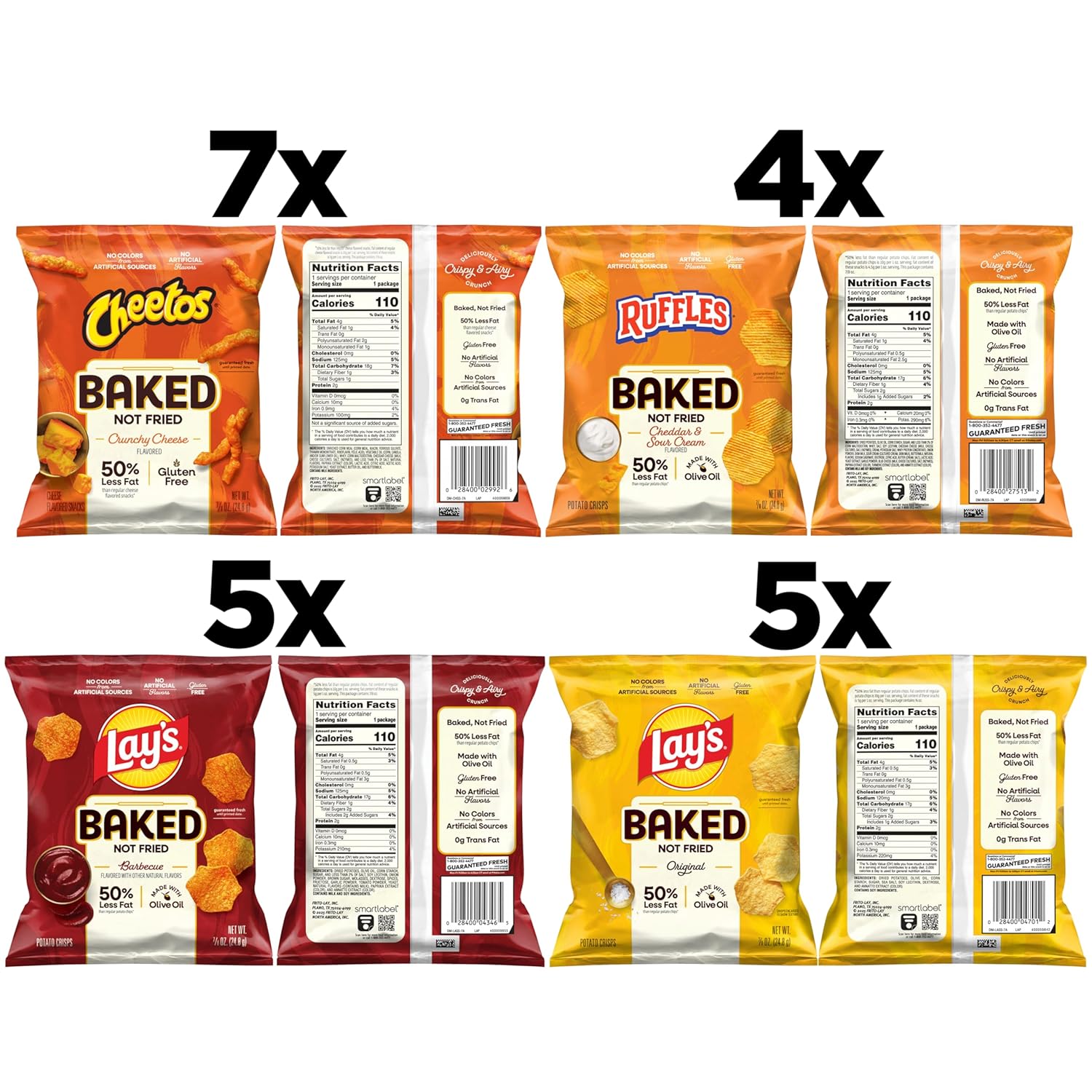 Frito-Lay Baked Variety Pack, 0.875 Ounce Snack Bags (Pack of 21) - Image 4