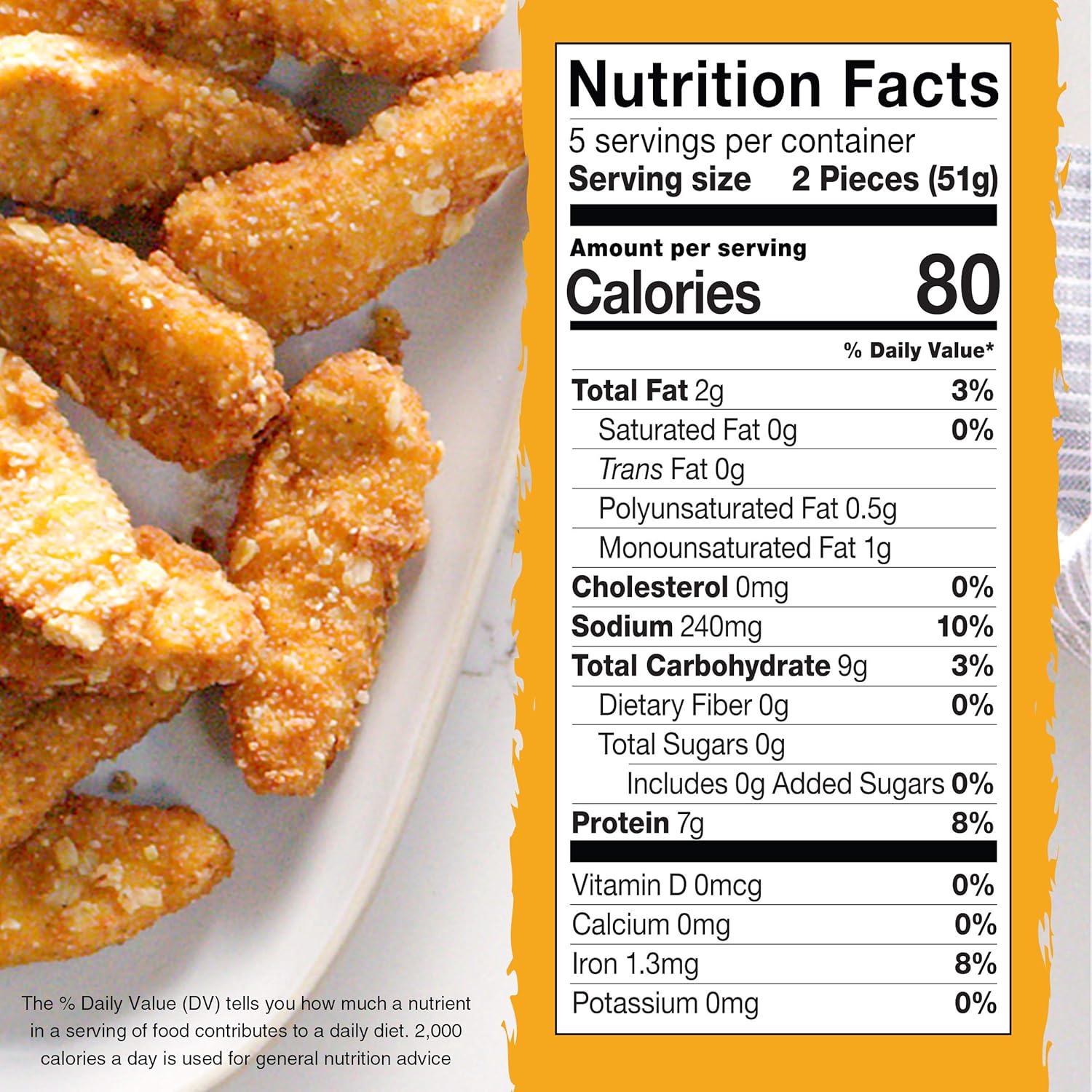 Gardein Plant-Based Seven Grain Crispy Tenders, Vegan, Frozen Meat Alternative, 9 oz. - Image 7
