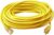 Southwire Outdoor Extension Cord – Durable Vinyl Jacket for For Farm, Ranch & Workshop – Lighted End With Reinforced Blades – SJTW, Yellow – 12 Gauge, 3 Prong – 50 Feet